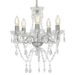 VidaXL Stehlampe 200 Cm 5 X E14 Silbern -VidaXL a1e4a44a dc8a 43a1 b274 17270329dd3b