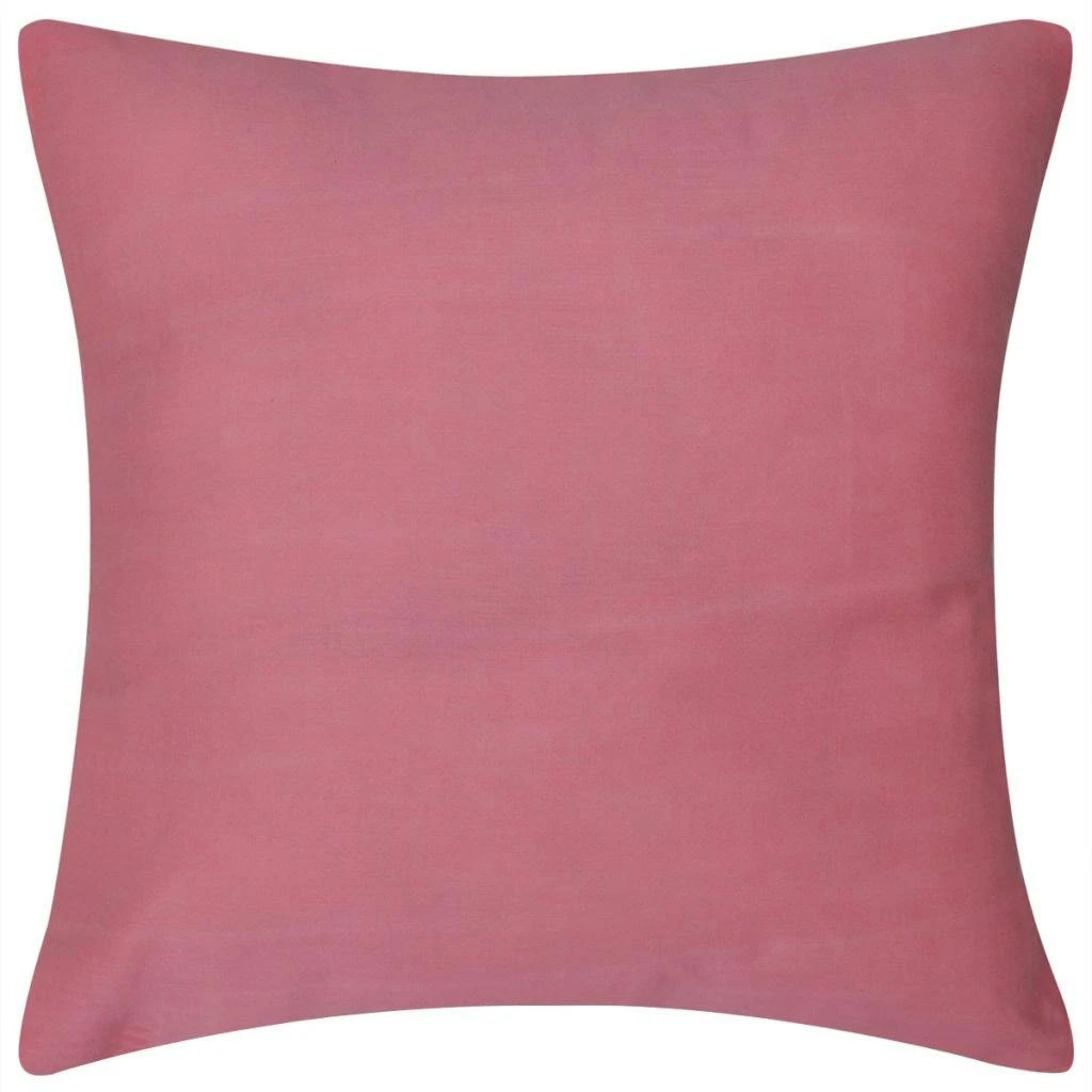 VIDAXL 4 Rosa Kissenbezüge Baumwolle 80 X 80 Cm 8 VIDAXL 4 Rosa Kissenbezüge Baumwolle 80 X 80 Cm – Bild 6