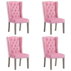 VidaXL Esszimmerstühle 2 Stk. Rosa Samt -VidaXL a506e6ef d8cd 4c62 ada7 a2548cb66284 1