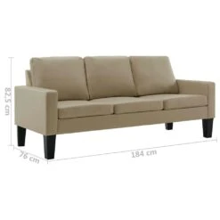 VidaXL 2-tlg. Sofagarnitur Cappuccino-Braun Kunstleder 14 VidaXL 2-tlg. Sofagarnitur Cappuccino-Braun Kunstleder -VidaXL a69b253c 9788 4824 9f2d cfed8841bd4a