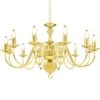 VidaXL Kronleuchter Golden 12 X E14-Glühbirnen -VidaXL aad5b5a5 ce67 405a a0ad 68d11f210b96 2