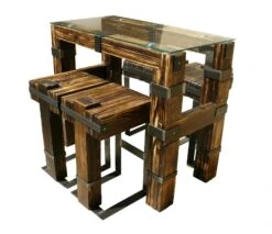 VidaXL Stehtisch Und 4 Barhocker Holz Weiß 11 VidaXL Stehtisch Und 4 Barhocker Holz Weiß -VidaXL b05b4aea 0301 46b2 9bbd 3a6c3bf94607
