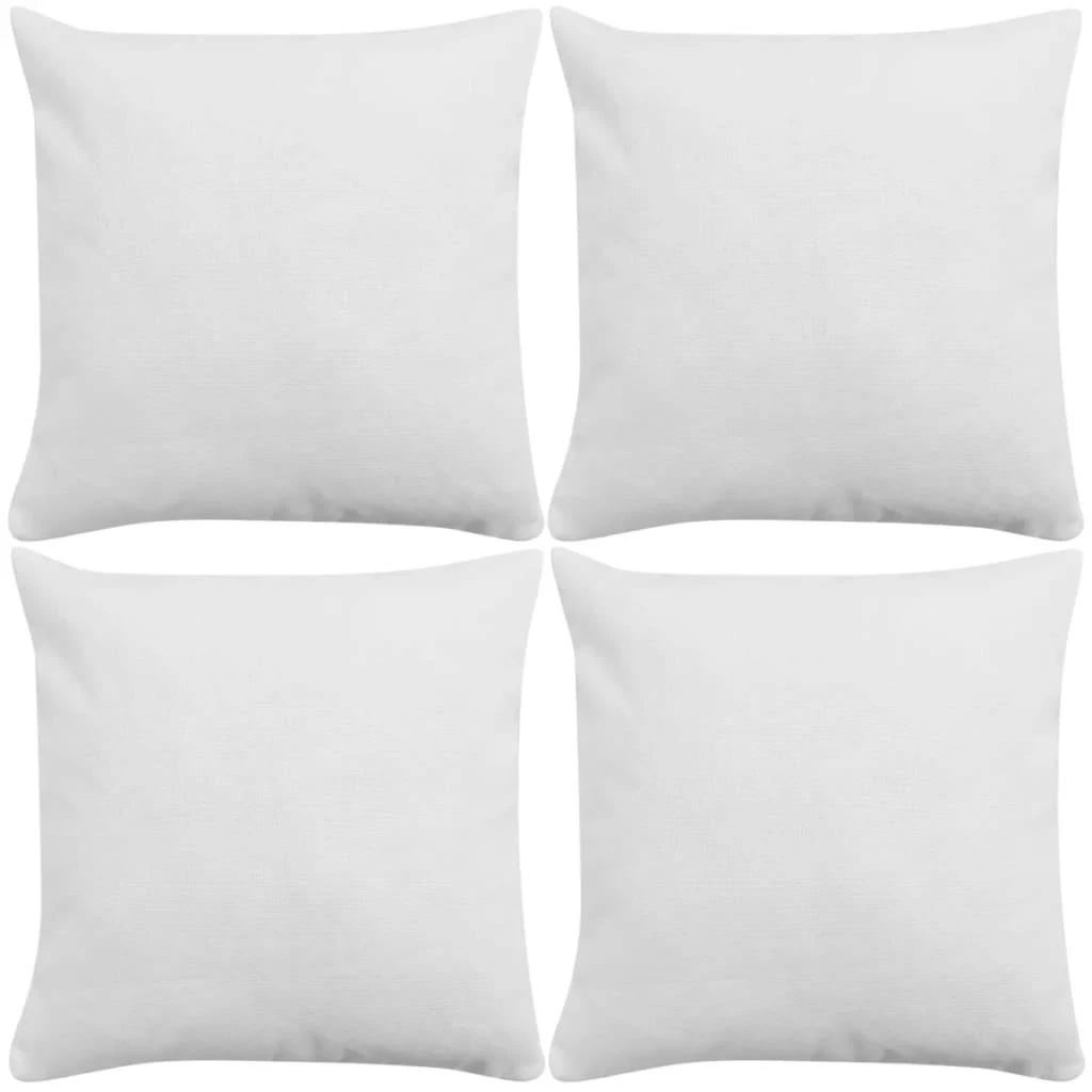 VidaXL Kissenbezüge 4 Stk. Stoff 40x40 Cm Schwarz 8 VidaXL Kissenbezüge 4 Stk. Stoff 40x40 Cm Schwarz – Bild 6