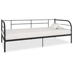 VidaXL Tagesbett Mit Matratze Schwarz Metall 90×200 Cm -VidaXL b2d11a94 6c3c 443e 9ac2 c80e99ff310c