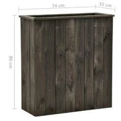 VidaXL Hochbeet Dunkelgrau 74x32x80 Cm Kiefer Massivholz -VidaXL b3a85ce0 b8fd 4e86 8a0e 6a7212ee46bc