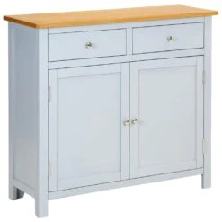 VidaXL Sideboard 90x33,5x83 Cm Massivholz Eiche