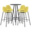 VidaXL 5-tlg. Bar-Set Stoff Gelb -VidaXL b6a6cb09 8371 4a15 9bd9 217bf71d5e2c