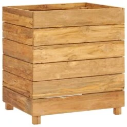 VidaXL Hochbeet 50x40x55 Cm Teak Altholz Und Stahl -VidaXL b7747599 a655 4900 9c4d 9feacf120879