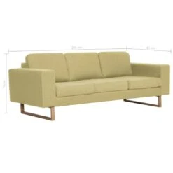 VidaXL 3-Sitzer-Sofa Stoff Grün 14 VidaXL 3-Sitzer-Sofa Stoff Grün -VidaXL b9bbfac4 bf02 4127 9594 c0f1aefdce0a