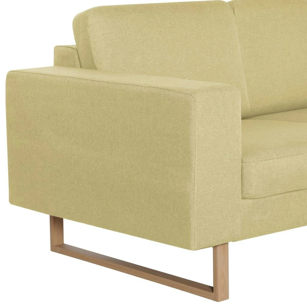 VidaXL 3-Sitzer-Sofa Stoff Grün 9 VidaXL 3-Sitzer-Sofa Stoff Grün – Bild 7