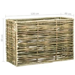 VidaXL Garten-Hochbeet 120 X 40 X 80 Cm Haselnussholz -VidaXL bcaf90b9 ea61 4db0 9eeb 04ebf8f20073