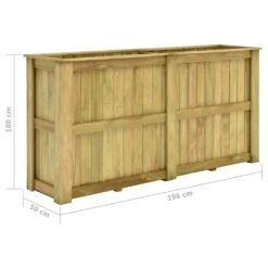 VidaXL Hochbeet 196 X 50 X 100 Cm Kiefernholz Imprägniert -VidaXL bf9429e8 fcd8 459e af9e 2d724a091dcc