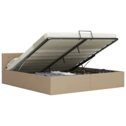 VidaXL Stauraumbett Hydraulisch Cappuccino-Braun Kunstleder 140×200 Cm -VidaXL c9e58b7b ff62 48b5 8f75 89fadf7e9994