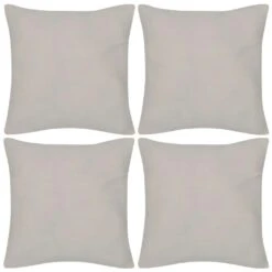 VIDAXL 4 Graue Kissenbezüge Baumwolle 50 X 50 Cm 13 VIDAXL 4 Graue Kissenbezüge Baumwolle 50 X 50 Cm -VidaXL ce0752ab 8af1 4ba0 b355 7aba33539831 2