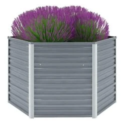 VidaXL Garten-Hochbeet Verzinkter Stahl 400x80x45 Cm Anthrazit -VidaXL cf2e74bc fbb5 47cb 9e34 885a20140ef8