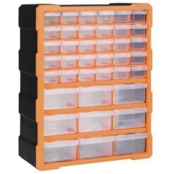 Multi-Schubladen-Organizer 1 | VidaXL : Farbe - Orange Und Schwarz -VidaXL d14075bc 24bf 40cf b500 905387d6323f 1