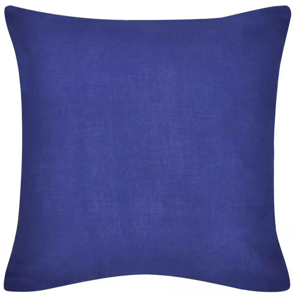 VIDAXL 4 Blaue Kissenbezüge Baumwolle 80 X 80 Cm 8 VIDAXL 4 Blaue Kissenbezüge Baumwolle 80 X 80 Cm – Bild 6