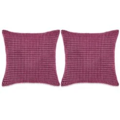 VidaXL Kissen-Set 2 Stk. Velours 45 X 45 Cm Rosa -VidaXL d4d2cff6 d9f9 4d70 9fcb cb0eb00e95ac 2