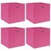 VidaXL Aufbewahrungsboxen 4 Stk. Rosa 32×32×32 Cm Stoff