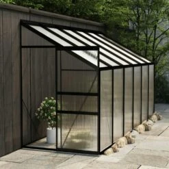 VidaXL Gewächshaus Anthrazit Aluminium 7,77 M³