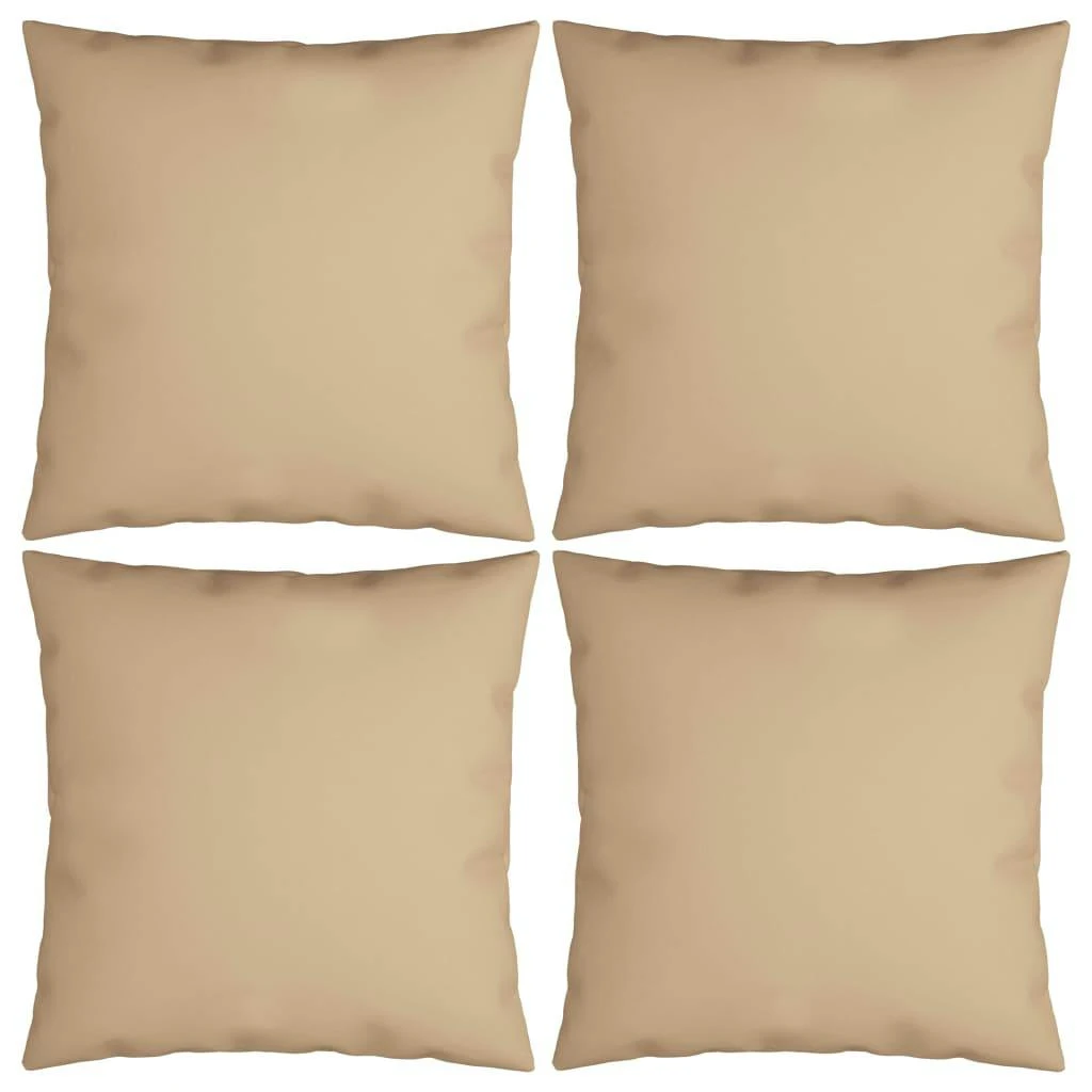 VidaXL Sofakissen 4 Stk. Beige 50x50 Cm Stoff 7 VidaXL Sofakissen 4 Stk. Beige 50x50 Cm Stoff – Bild 5