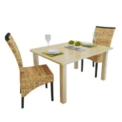 VidaXL Esszimmerstühle 4 Stk. Abaca Und Mango Massivholz -VidaXL d8d3eee3 c67b 4044 a6bd d2015f2c427f