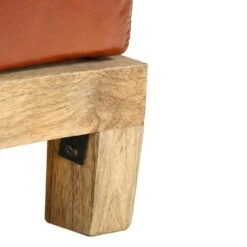 VidaXL Aufbewahrungsbank Mangoholz Massiv Echtleder 120x36x36 Cm -VidaXL dde73a5b 4584 4c82 a9ff bf1f22de6db1