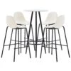 VidaXL 5-tlg. Bar-Set Stoff Creme -VidaXL df3d7bcb 7cd7 4cbb ab0a fce63726ef4e