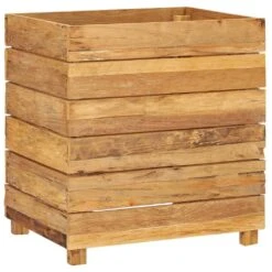 VidaXL Hochbeet 50x40x55 Cm Teak Altholz Und Stahl -VidaXL e00154a2 914f 464e 8267 3f79cfa2c046