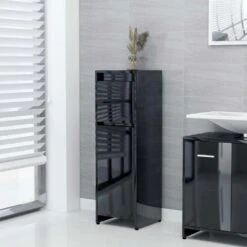 VidaXL Badezimmerschrank Hochglanz-Weiß 60x32x53,5 Cm Holzwerkstoff -VidaXL e252b3dc 3c1d 4218 8a71 6ac1e33cdde1