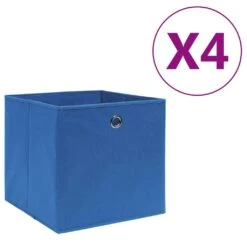 VidaXL Aufbewahrungsboxen Mit Deckeln 4 Stk. 28x28x28 Cm Schwarz -VidaXL e37d07e6 df4a 44ec 93d3 fcaceded442c 6