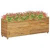 VidaXL Hochbeet 150x40x55 Cm Teak Altholz Und Stahl
