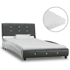 VidaXL Bett Mit Matratze Grau Kunstleder 160 X 200 Cm -VidaXL e706f3d9 652c 4786 b4d7 eb297c865c86