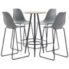 VidaXL 5-tlg. Bar-Set Kunststoff Grau 1 VidaXL 5-tlg. Bar-Set Kunststoff Grau -VidaXL e8444236 e17c 49c8 aa90 94a514acc5e0