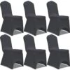 VidaXL Stretch Stuhlbezug 6 Stück Anthrazit -VidaXL e9cfba1d 1716 42d4 bb83 726eaeddc4be
