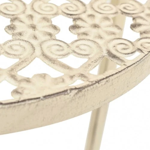 VidaXL Blumenständer Set 3-tlg. Vintage Antik Metall Weiß : Farbe - Weiss 8 VidaXL Blumenständer Set 3-tlg. Vintage Antik Metall Weiß : Farbe - Weiss – Bild 6