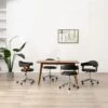 VidaXL Drehbare Esszimmerstühle 4 Stk. Schwarz Bugholz Und Kunstleder 1 VidaXL Drehbare Esszimmerstühle 4 Stk. Schwarz Bugholz Und Kunstleder -VidaXL ec4a0578 53d0 442a 9ab0 2346a08512ad