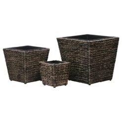 VidaXL Garten-Hochbeete 3-tlg. Wasserhyazinthe Dunkelbraun 12 VidaXL Garten-Hochbeete 3-tlg. Wasserhyazinthe Dunkelbraun -VidaXL ef65004c d2f7 4cfb a8ce 201517ebef51