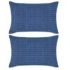 VidaXL Kissen-Set 2 Stk. Velours 40 X 60 Cm Blau -VidaXL f024cbdc ce23 4963 85f2 48b75f0eb0bf