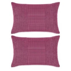 VidaXL Kissen-Set 2 Stk. Velours 45 X 45 Cm Rosa -VidaXL f1312118 3b5c 4117 92e8 e104bd04aa52