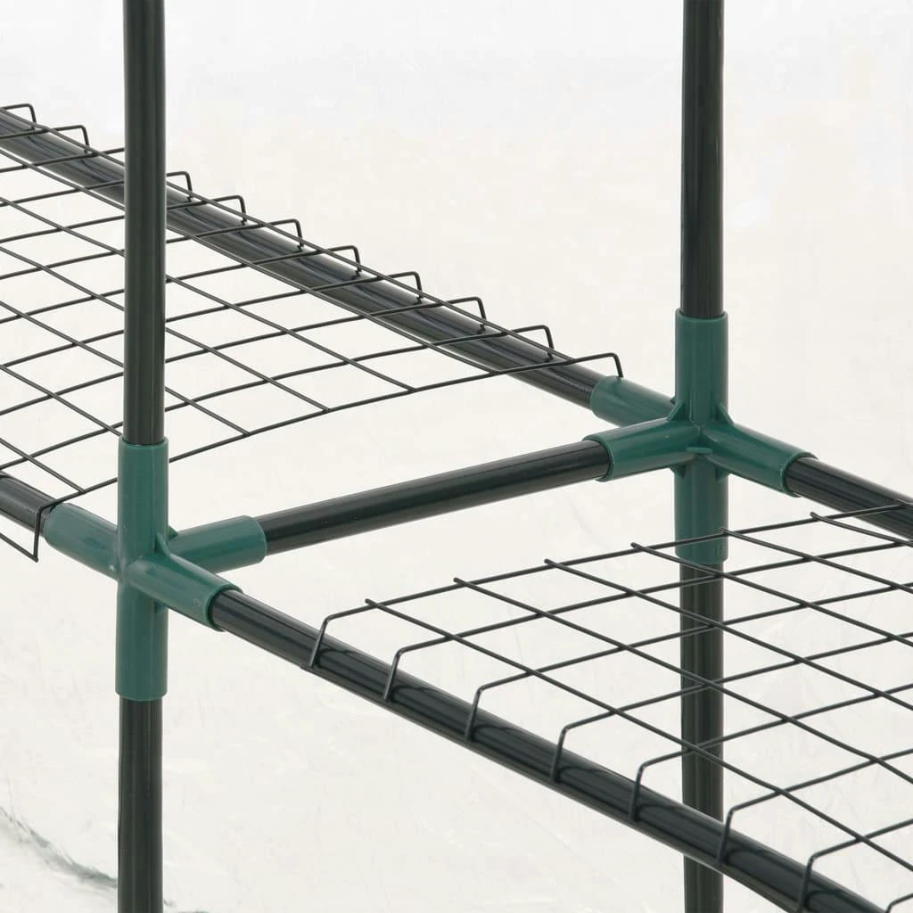 VidaXL Gewächshaus Mit 8 Regalen 143 X 143 X 195 Cm 9 VidaXL Gewächshaus Mit 8 Regalen 143 X 143 X 195 Cm – Bild 7