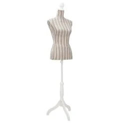 VIDAXL Damenbüste Schneiderpuppe Büste Torso Angezogen Mannequin Jute -VidaXL f3b35e28 ef4c 46de 89d3 aef3d41e5b39 1