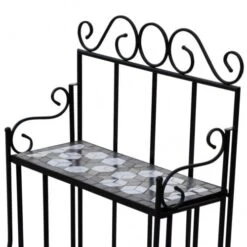 VidaXL Wandregal Pflanzregal Gartenregal Blumentreppe Mosaik : Farbe - Schwarz -VidaXL fc8a3f02 c953 4472 9aa4 08171a81dc6d