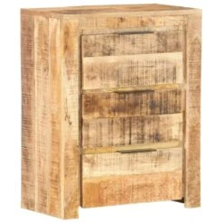 VidaXL Sideboard 47x35x76 Cm Raues Mangoholz -VidaXL fe60ac97 1c9a 457b b6fa 0bb16b1b0f7e