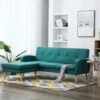 VidaXL Sofa In L-Form Stoffbezug 186 X 136 X 79 Cm Grün -VidaXL ffa1a59d db06 4132 b82f 1172bcc5ddf6 1