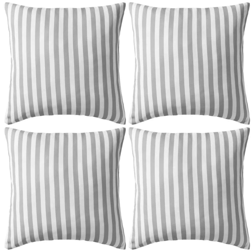 VidaXL Gartenkissen 4 Stk. 45 X 45 Cm Grau 4 VidaXL Gartenkissen 4 Stk. 45 X 45 Cm Grau – Bild 2